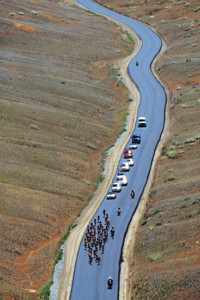 A select group rides a descent near Emmett in 2000.