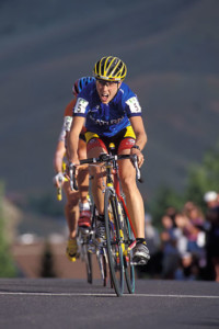 Lynne Bassette struggles during the 2001 race in Ketchum.