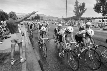 Cooling off at the 1987 ParkCenter Criterium.